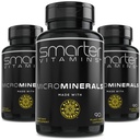 (3 Flasker) 15mg Zinkglycinat fra Albion ® 6 Essential Trace Bisglycinate Minerals, Mangan, Boron, Chrom, Selen, Molybdæn Supplement 90 Plantbaserede Vegankapsler