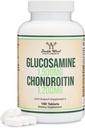 Glucosamin Chondroitin Triple Strength (1. 500 mg Glucosamin Sulfate, 1. 200 mg Chondroitin) 180 tabletter, to måneders Supply (Joint Support Supplement) Gluten Free, Non- GMO by Double Wood