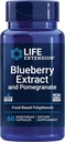 Life Extension Blueberry Extract og Pomegranat, arteriel Health Support, antioxidant Defense, Glutenfri, Non- GMO, Vegetarisk, 60 Vegetariske Kapsler