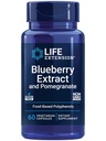 Life Extension Blueberry Extract og Pomegranat, arteriel Health Support, antioxidant Defense, Glutenfri, Non- GMO, Vegetarisk, 60 Vegetariske Kapsler