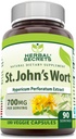 Herbal Secrets St. John's Wort 700 Mg | Vegetarian Capsules Supplement | Non-GMO | Gluten-Free | Made in USA (1 Pack | 180 Count)