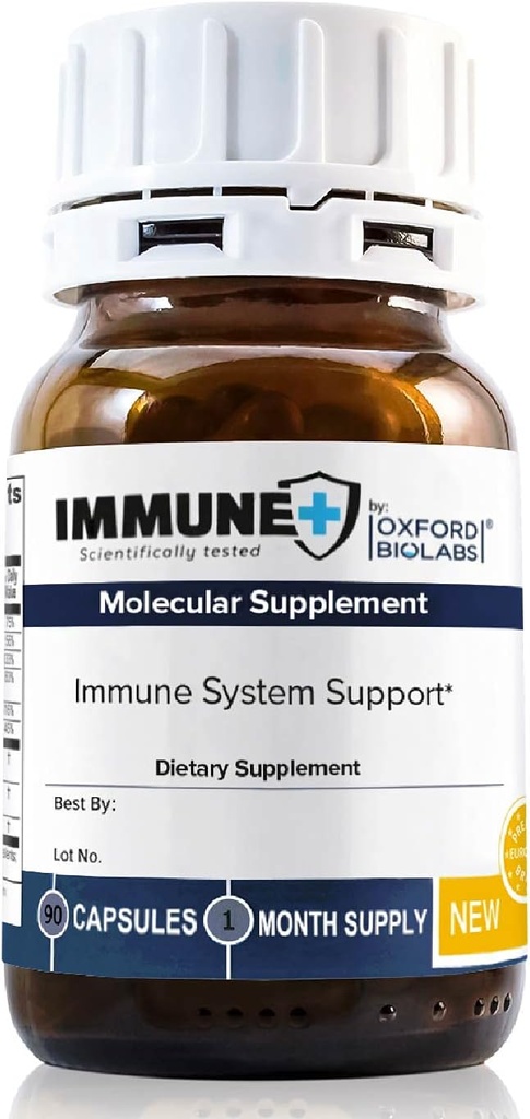Oxford Biolabs ® Molecular Dietary Supplement immun +, Natural Black Elderberry Extract Zink - immunsystem support - Vegan - 1 måned Supply