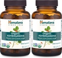 Himalaya Organic Ashwagandha, 120 dages forsyning, urtetilskud til stress Relief, energistøtte, lejlighedsvis søvnløshed, USDA Organic, non-GMO, Vegan, Gluten Free, 670 mg, 60 kapsler, 2 pakker