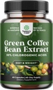 Pure Green Coffee Bean Extract til vægttab piller - Kosttilskud til Burn Fat Curb Appetit og Boost Metabolisme for mænd og kvinder - Indeholder antioxidanter til Detox og Rense - 750mg kapsler