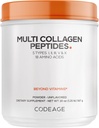 Codeage Multi Collagen Protein Powder Peptides, Hydrolyzed Collagen for Women & Men, Collagen Supplements, Grass Fed Bone Broth, 2-Month Supply, Unflavored, Type 1, 2, 3, 5 & 10, Non-GMO - 20 OZ