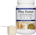 Whey Faktorer af naturlige faktorer, Græs Fed Whey Protein Koncentrat, Aids Muscle Development og immunforsvar, Fransk Vanilla, 12 Oz