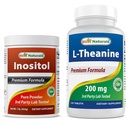 Bedste Naturals Inositol Powder 1 Lb & L- Theanine 200mg