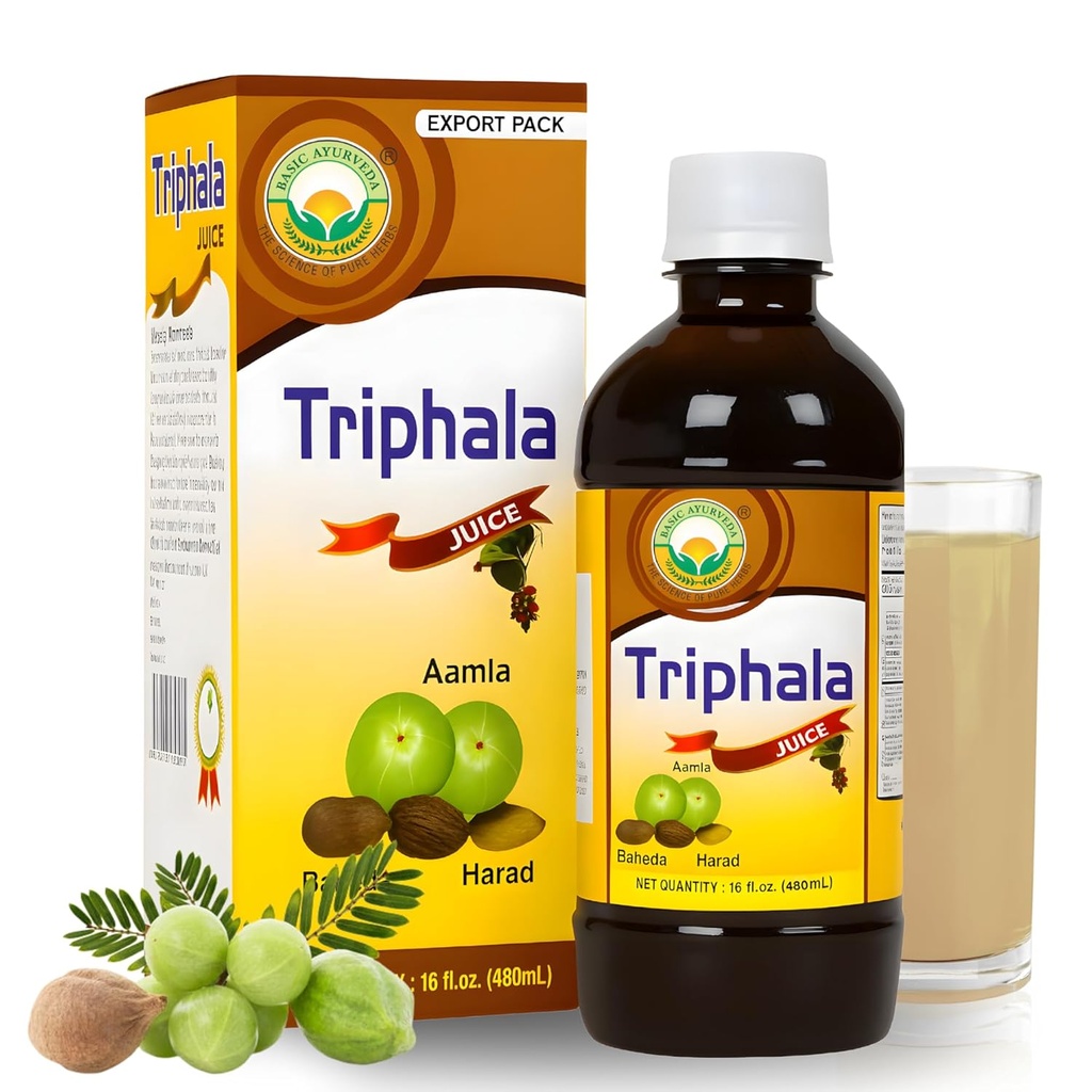 BASIC AYURVEDA Triphala Juice Note 124; 16,23 Fl Oz (480ml)