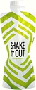 Collapsible Shaker Flaske til Protein Shakes, Kosttilskud - 12 Ounce Genbrug, Genbrug, Rejseflaske