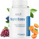 Watch Easy - Eye Vitamin & Mineral Kosttilskud med Lutein & Zeaxanthin, C-vitamin, E-vitamin, Zink og Bilberry til sund Vision og Øjenfunktion Support - 60 kapsler, 1 måned Supply