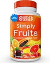 Simply Nature 's Pedge - 90 Fruit Capsules - Lavet med hele fødevarer superfødevarer, pakket med 25 forskellige frugter - 100% Soy Free