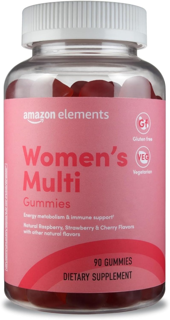 Elementer - Voksen Kvinder Organic Multivitaminer, 90 Gummies (30 portioner), Vegetar, Gluten Free (Tidligere Revly)