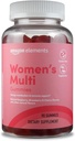 Elementer - Voksen Kvinder Organic Multivitaminer, 90 Gummies (30 portioner), Vegetar, Gluten Free (Tidligere Revly)