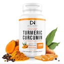 Gurkemeje med BioPerine Black Pepper 1400mg, Support GLP-1 naturligt, Max Absorption Gurkemisk supplement til fælles støtte med 95% Standardiserede Curcuminoider C3 Complex, Non GMO, 120 Kapsler