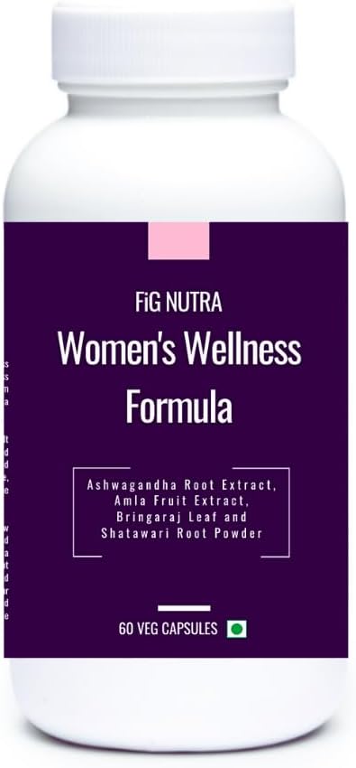 FiG Nutra 's Wellness Formel - Omfattende støtte til Vitality, Immunitet, Stress Relief & Hormonal Balance - 60 Veg Caps