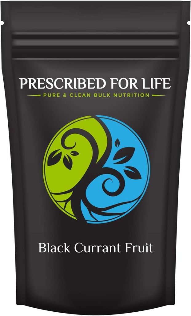 Prescribed For Life Black Currant Fruit Powder, Black Currant Superfood Powder for Smoothies, Rich in Vitamin C and Anthocyanins (56g)