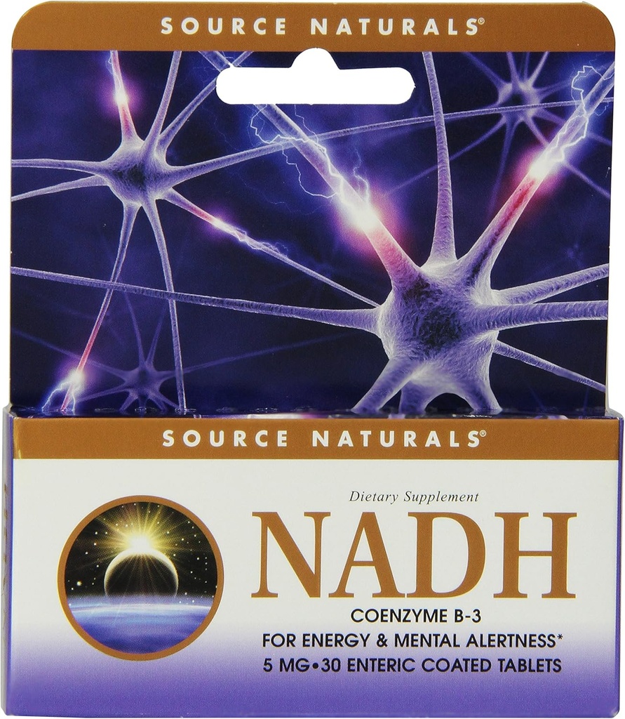 KILDE NATURALER Nadh 5 Mg Enteric Coated Box Tablet, 30 Tælling