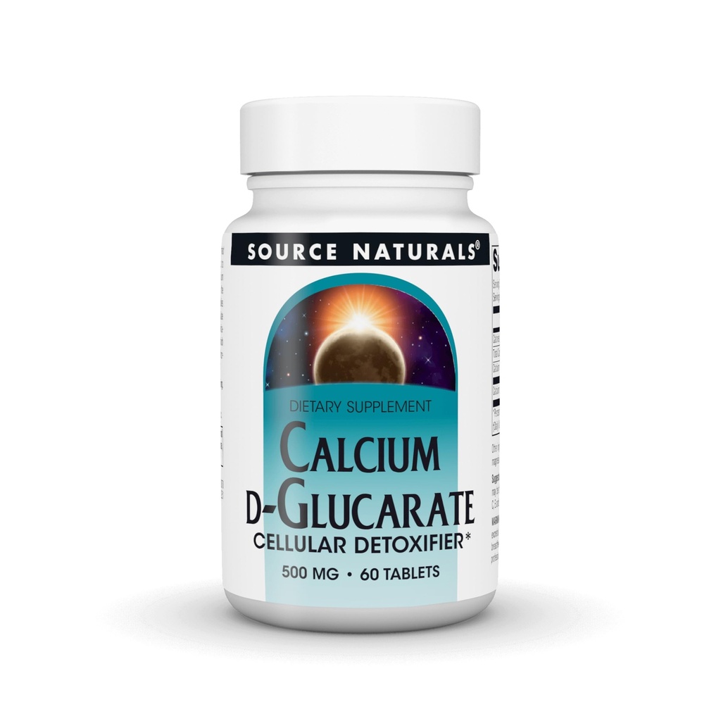 Source Naturals Calcium D- glucarat 500mg Cellular Detoxifier - 60 tabletter