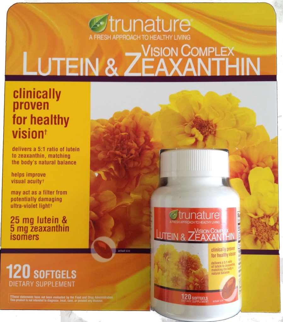 Trunature Lutein og Zeaxanthin Softgels, 120 Greve