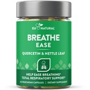 Support til vejrtrækning - Sinus, Lungs, Open & Clear Airways - Sæsonbestemt nasal sundhed, bronkial wellness, sund kost - Quercetin, D-vitamin, bromelain piller - 60 vegetariske bløde kapsler