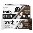 Sandhed Bar Sund Snack, Omega 3 fra Chia, Plant baseret, Prebiotics & Probiotics, Høj fiber, Lav sukker, Keto, Kosher, Dark Chocolate, Vegan, Gluten Free, 12 Ct, 45g ea.