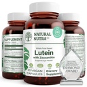 Naturlig Nutra Lutein og Zeaxanthin Supplement, Opretholde Vision Sundhed, Beskytter Cell i øjne, Forbedre Niveau af Zeaxanthin & Isomers, Support Eye Health, Gluten Free, Soy Free, 20mg - 30 Kapsler