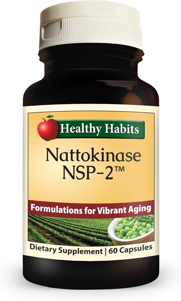 Sunde Vaner Nattokinase NSP2 høj potens Kardiovaskulær sundhed Supplement 60 Tælling