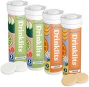 Drinklits Lemon- Lime & Orange Electrolyte Tablets (4) Tube Bundle Deal 124; Citrus Hydration Combo Pack Deal 124; Lækker Natural Flavors - 0g Sukker - Daglig brug