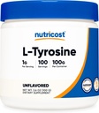 Nutricost L- Tyrosine Powder 100 Bedste (100 Servere) - 1G pr Servering