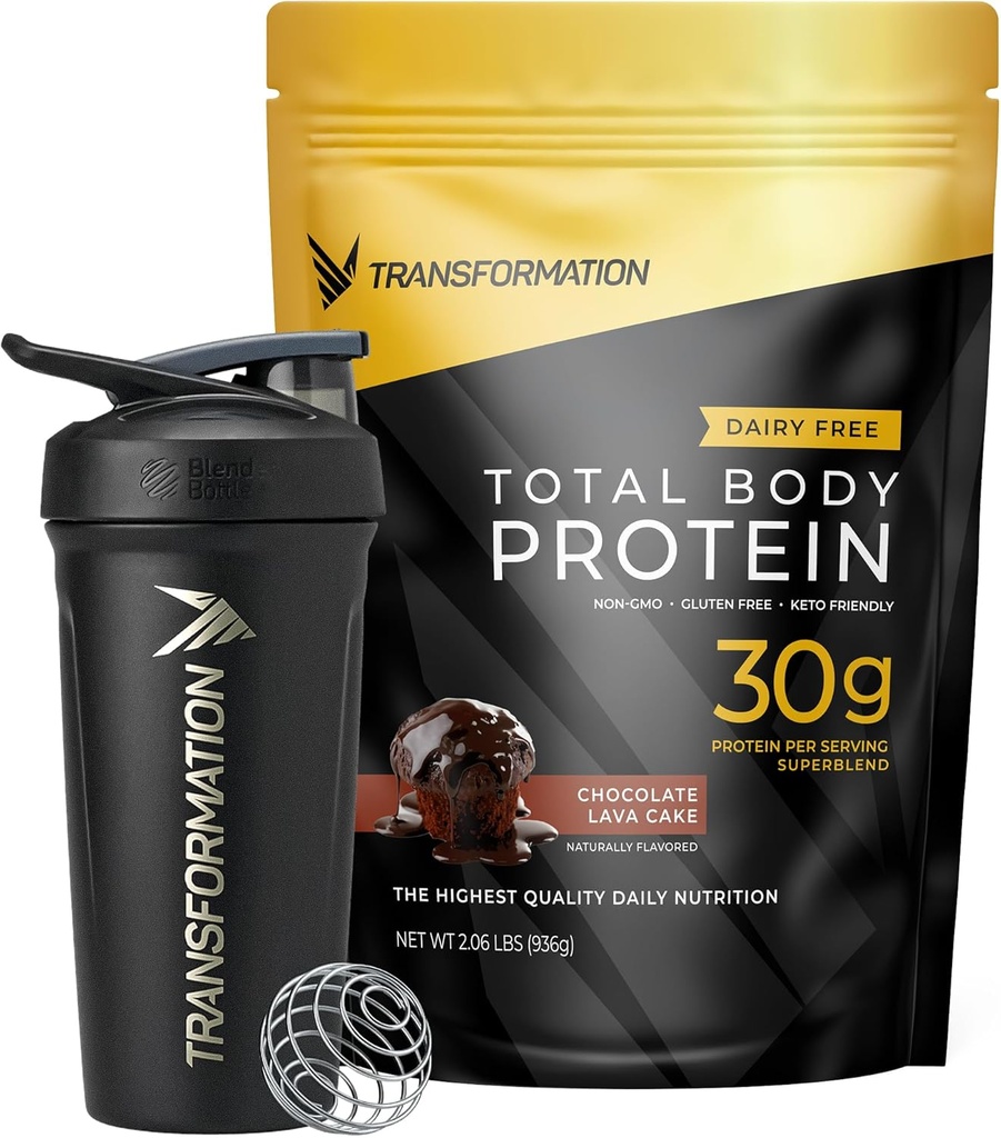 Transformation Chocolate Protein Powder & Performance Isolated Shaker Bottle