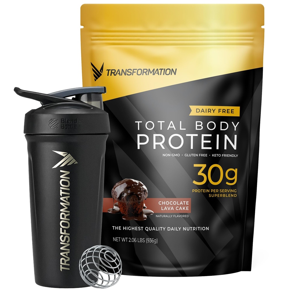 Transformation Chocolate Protein Powder & Performance Isolated Shaker Bottle