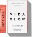 Vida Glow Marine Collagen Powder - Anti Aging tillæg med Collagen Peptider, fremmer glødende hud, stærke negle, sundt hår