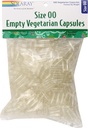 SOLARAY Empty Vegetarian Capsules, Size 00, 500 Count