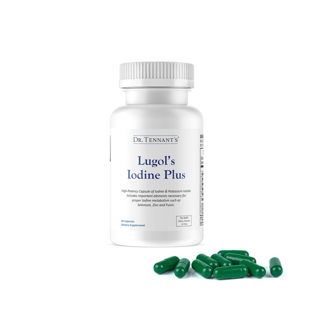 Dr. Tennant 's Jod Supplement Plus Note 124; Lugol' s Jod & Kalium Iodid med essentielle co- faktorer Selenium, Zink & Fulvic Acid