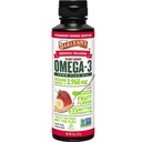 Barlean 's Strawberry Banana Flaxseed Oil Liquid, Vegan Omega 3 6 9 Kosttilskud til børn og voksne fra koldpresset hørfrøolie med 2,968 mg Vegan Omegas, Non- GMO & Gluten Free, 8 oz