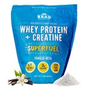 B.rad Superfuel - Græs Fed Whey Protein Isolate Boostet med Creatin Note 124; Farm- Fresh, Easy- to- Digest, Clean Ingredients