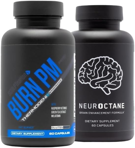 Schedpt Nation af V Shred Burn PM og Neuroctane Brain Supplement Bundle