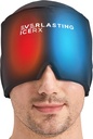 Form Fitting Gel Ice Heache Relief Hat - Cold Therapy Heache Relief Cap / Ice Head Wrap Ice Pack Mask, Cold Compress Heache Relief Cap for Tension & Stress, 20% mere Gel, Migræne Relief Black