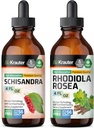 BIO KRAUTER Schisandra Tinktur 4 Fl. Oz. & Rhodiola Rosea Tinktur 4 Fl. Oz.