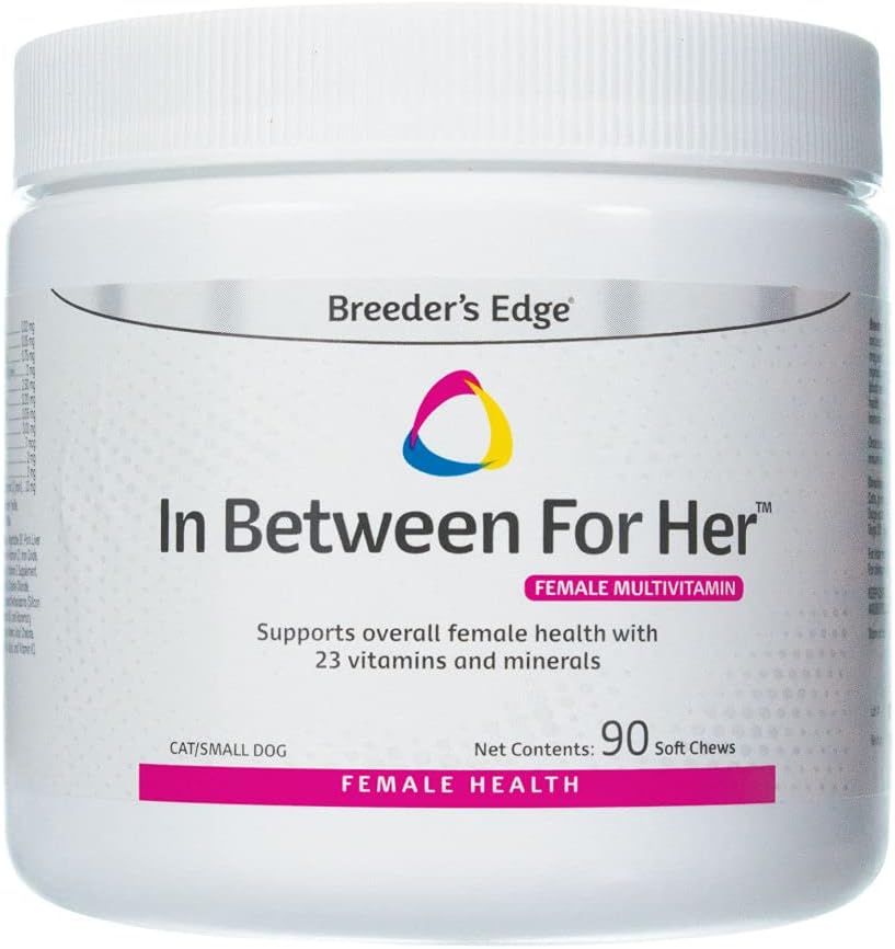 Breeder 's Edge i Mellem for hende, Daily Multivitamin for avlshund og katte, Fylder ernæringsmæssige gaps, og støtter mødre i Mellem avl, 90 ct Kat & lille hund