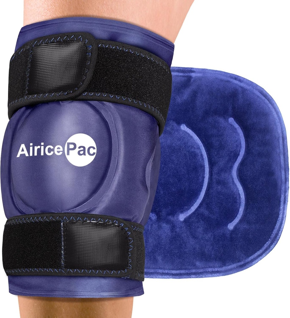 Ice pack til Knee Pain Relief, Genanvendelig Gel Ice Wrap til skader, Hævelse, Knee Erstatning Kirurgi, Cold Compress Therapy for Gigt, Meniscus Tear og ACL, Blå