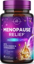 Menopause Kosttilskud til kvinder med Black Cohosh - Natural, Mild Hot Flash, Night Sweats & Hormone Support, Menopause Relief med Dong Quai, Energi & Balance, Non- GMO & Gluten Free - 60 kapsler