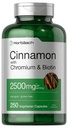 Horbäach kanel med chrompicolinat 2500mg • 124; 250 kapsler • 124; Plus Biottin • 124; Vegetar, Non- GMO, Gluten Free