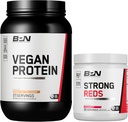 BPN Vegansk jordnøddesmør Cookie Protein + Strong Reds Jordbærbundle
