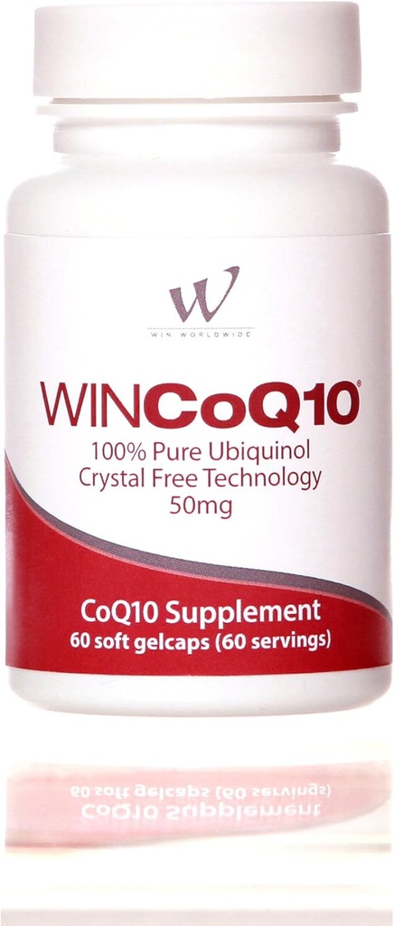 Win CoQ10 Pure Ubiquinol 50 Mg, 60 Servering