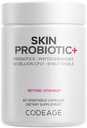 Kodeage Skin Probiotika + Prebiotika - hudpleje Rutine supplement - 50 Millioner CFU - Ayurvedic botaniske urter - Ansigtet Probiotika - Hylde Stabil Cleanser, Non- GMO, Vegan - 60 Kapsler