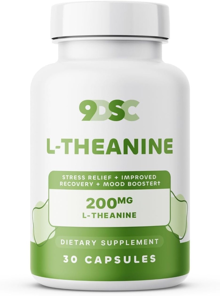 9DSC L- Theanin Supplement 200 mg - 30 kapsler