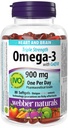 Webber Naturals Triple Strength Omega-3 with CoQ10 enteric coated 900 mg Omega-3 (EPA • DHA) / 100 mg CoQ10, 80caps