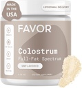 Favor Bovine Colostrum Powder 124; Liposomal og Hel Budd124; Empower Human Health Budd124; for Gut Sundhed og Immunitet Budd124; Første malkning Budding124; naturligt høj IgG Budding124; Etisk fremstillet i USA Budding124; Let at blande [Unflavored]