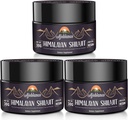 Ajoblanco 600mg Natural Himalayan Organic Shilajit Resin - Himalayan Gold Shilajit Resin med Organic Ayurvedic Blend in High Potence for Energy, Strength & Immunity, Pack of 3